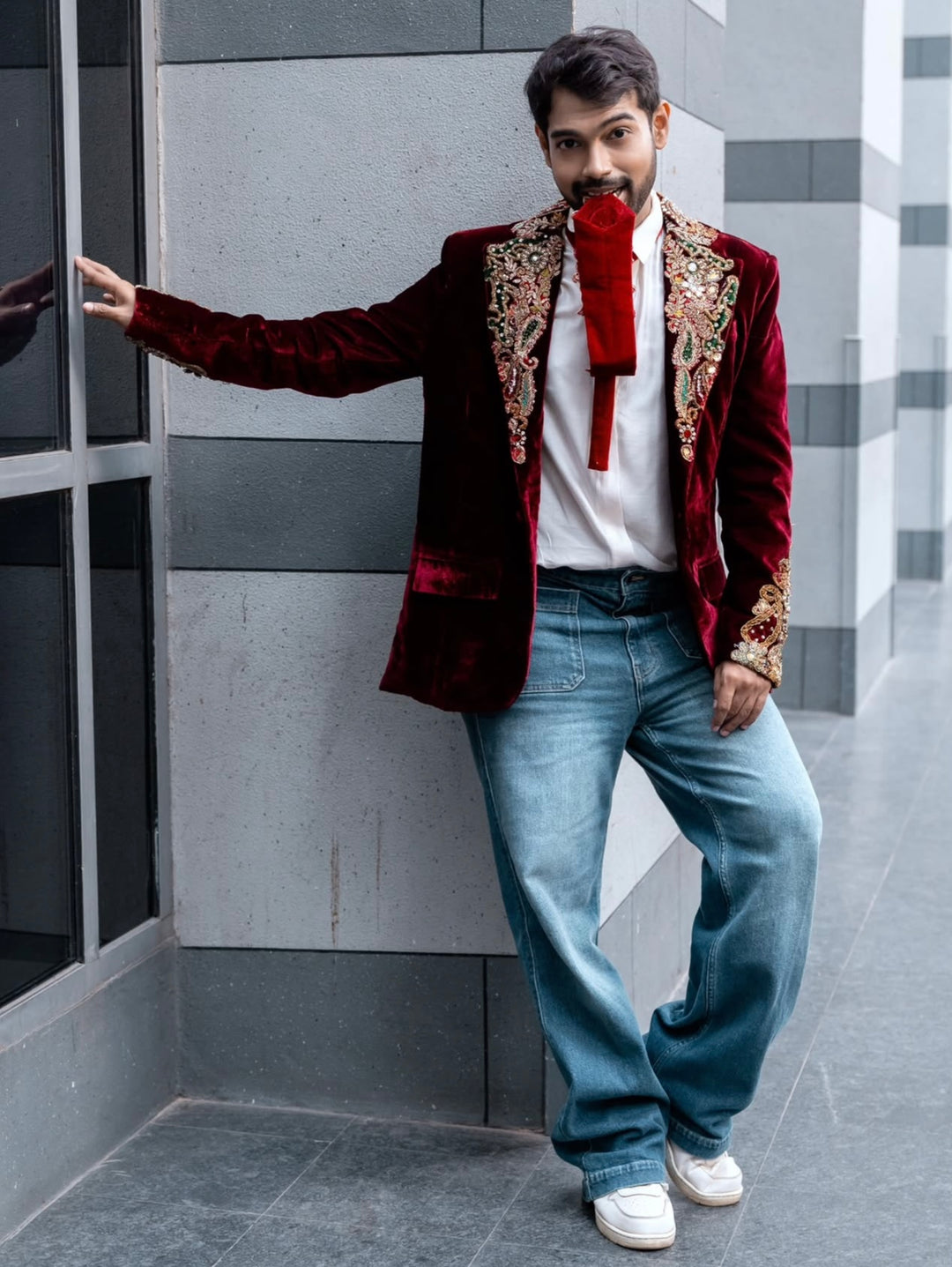 Onkar Kulkarni in Baroque Bloodline Blazer