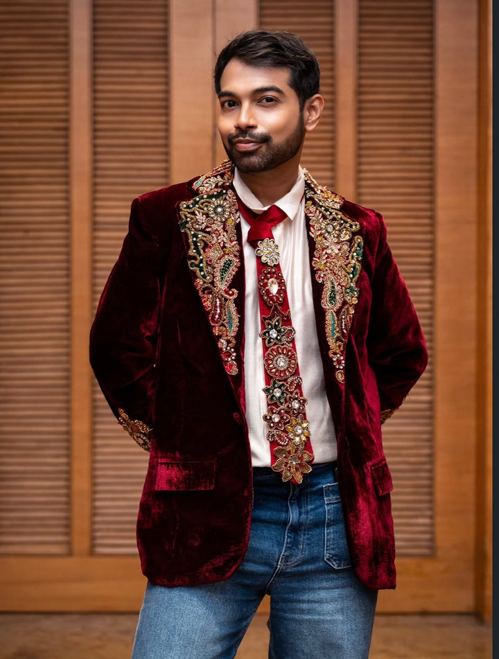 Onkar Kulkarni in Baroque Bloodline Blazer
