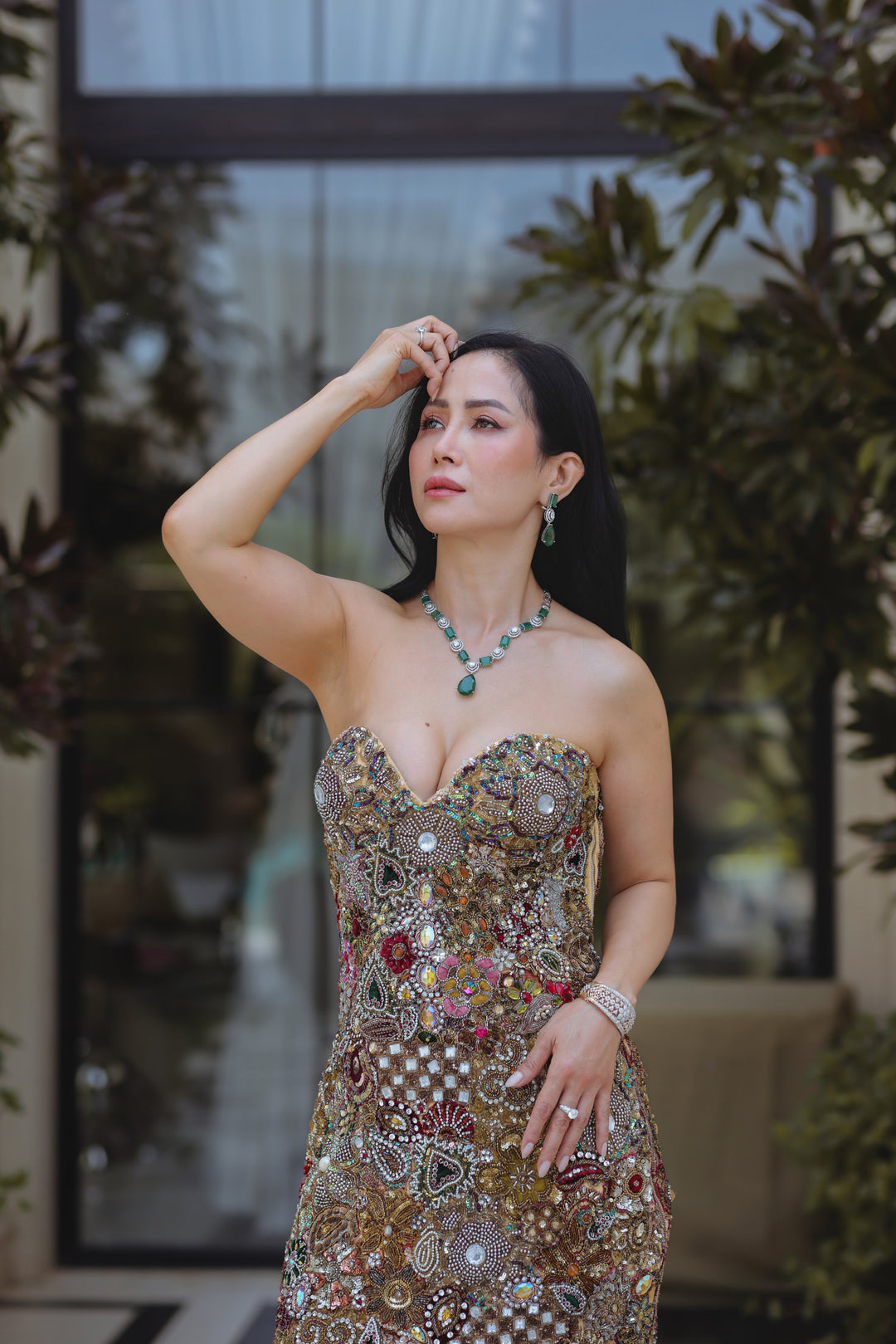 The Maharani Cascade Gown