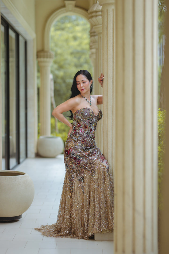 The Maharani Cascade Gown