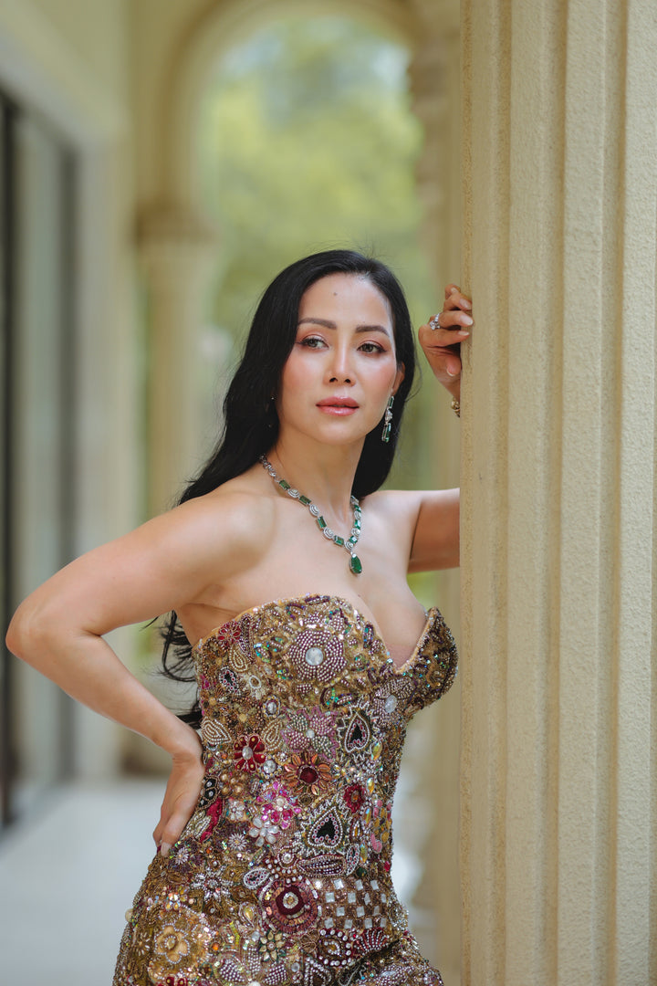 The Maharani Cascade Gown