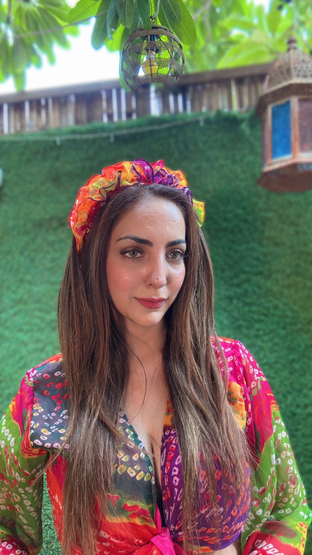 Rang Ruffle Hairband | Bandhini Dream Crown - banjaratrail