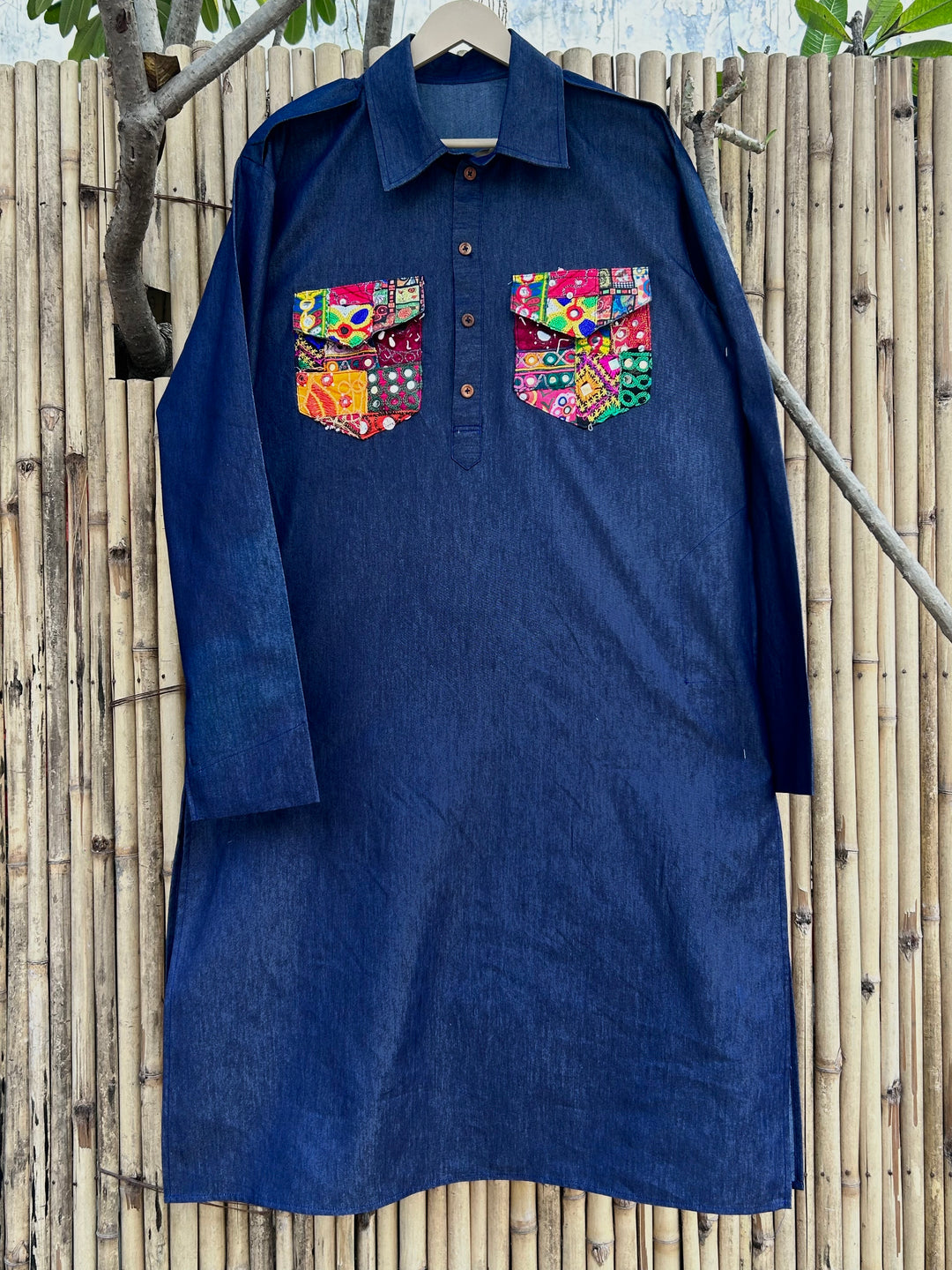 Indigo Caravan Denim Kurta