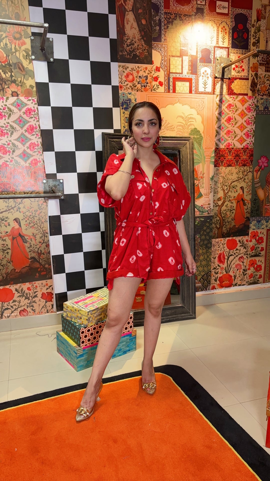 Bandhini Cotton Playsuit - banjaratrail