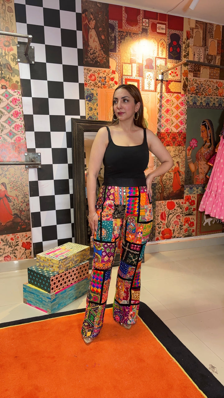 Banjara Kaleido Patchwork Flared Pants