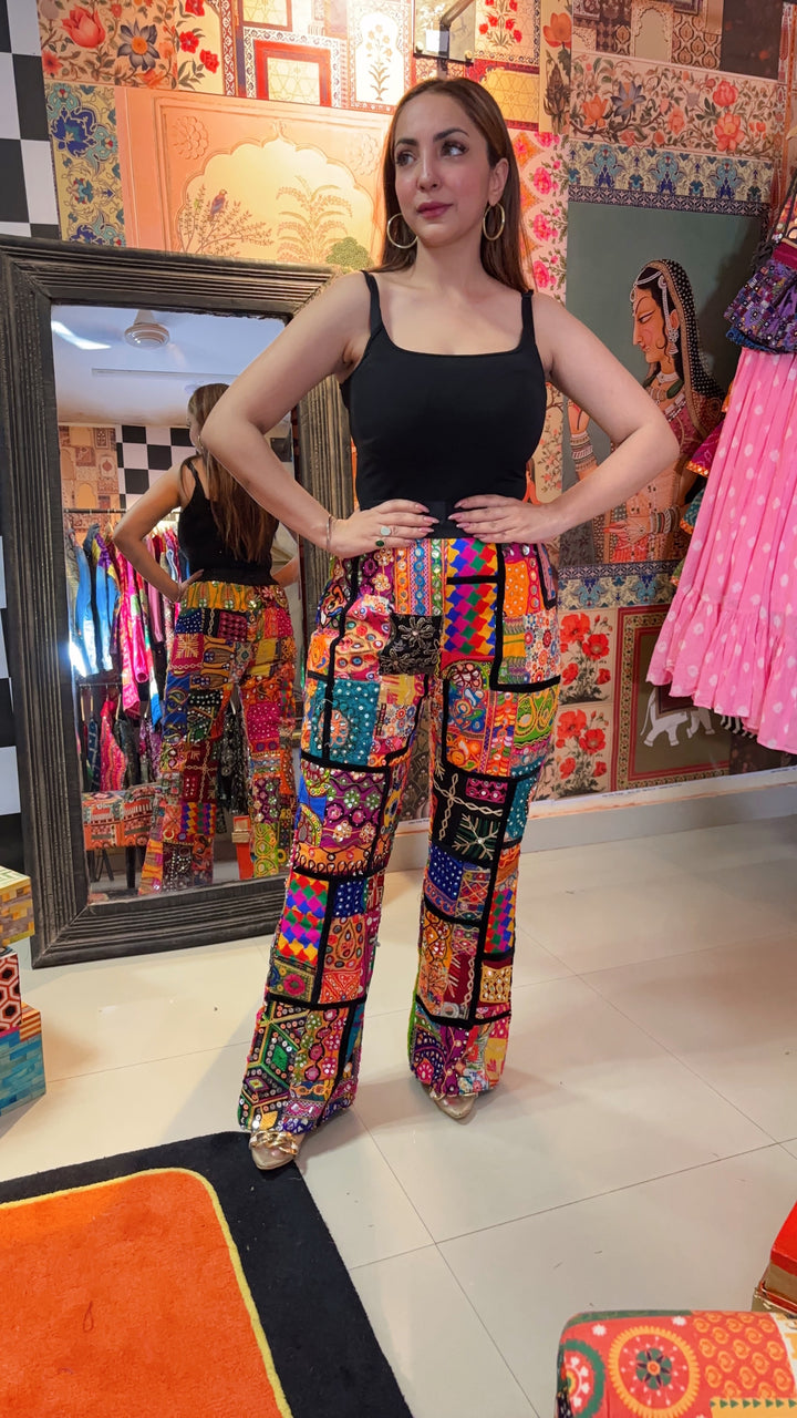 Banjara Kaleido Patchwork Flared Pants
