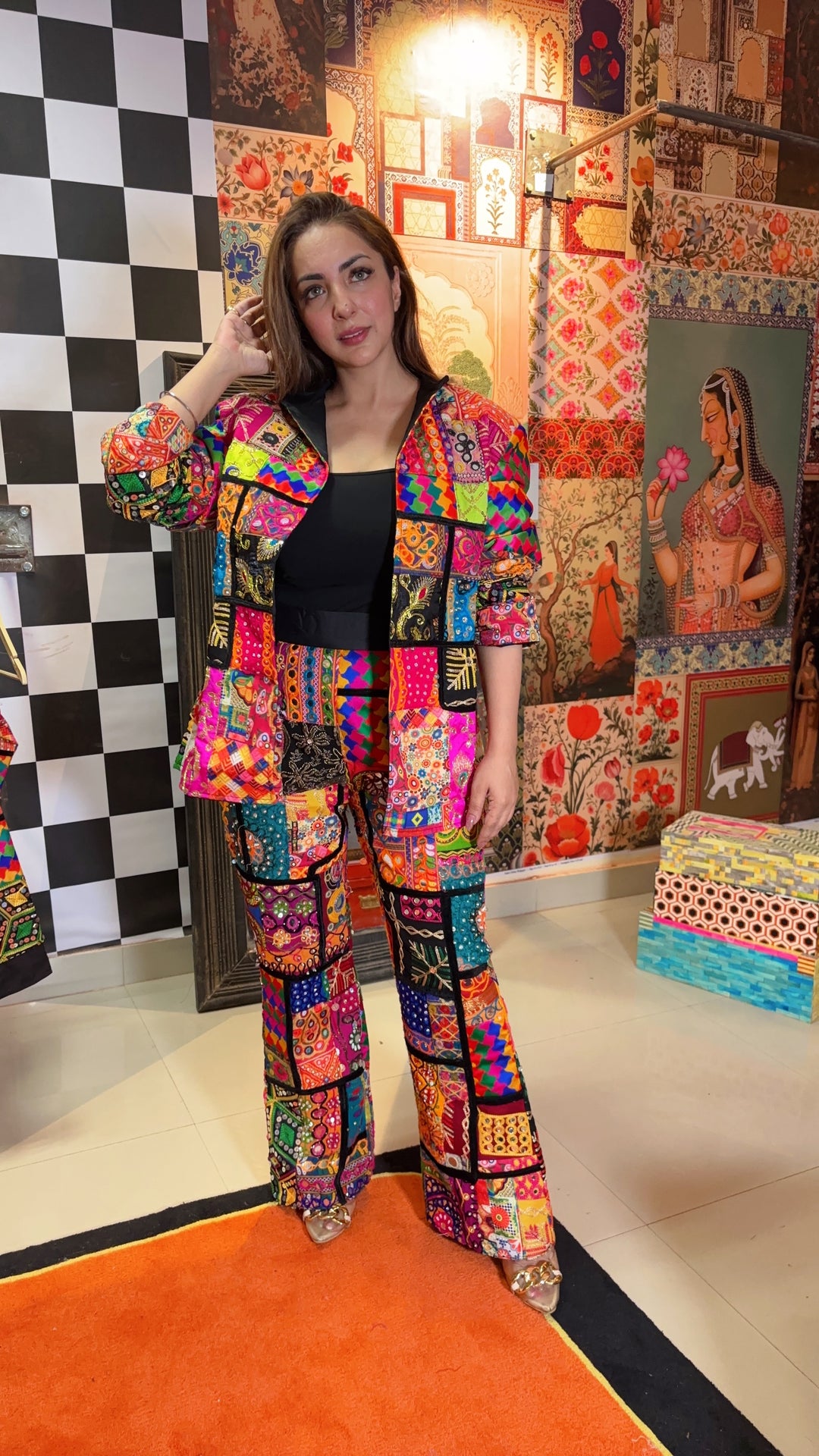 Banjara Blaze Full Patchwork Co-ord Set
