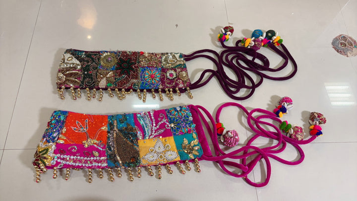 Boho Velvet Patchwork Waistbelt