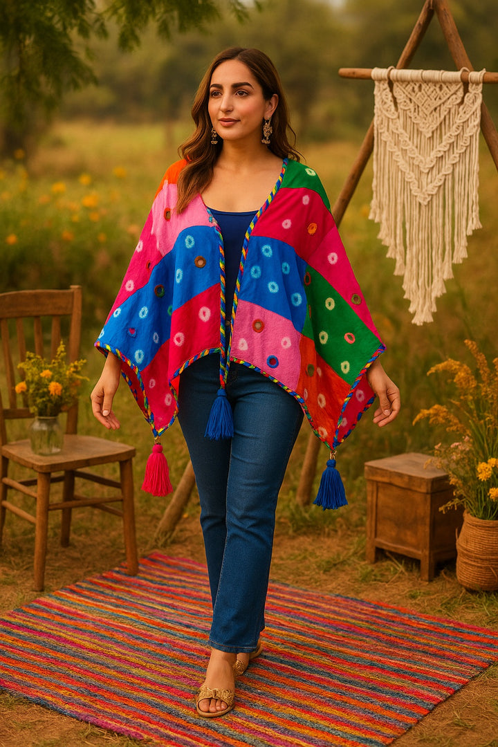 Rangrez Mirror Patchwork Stole