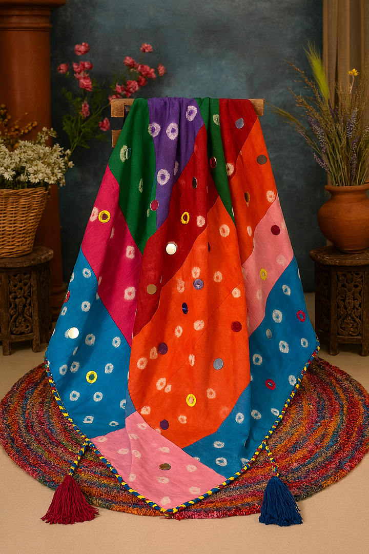 Rangrez Mirror Patchwork Stole