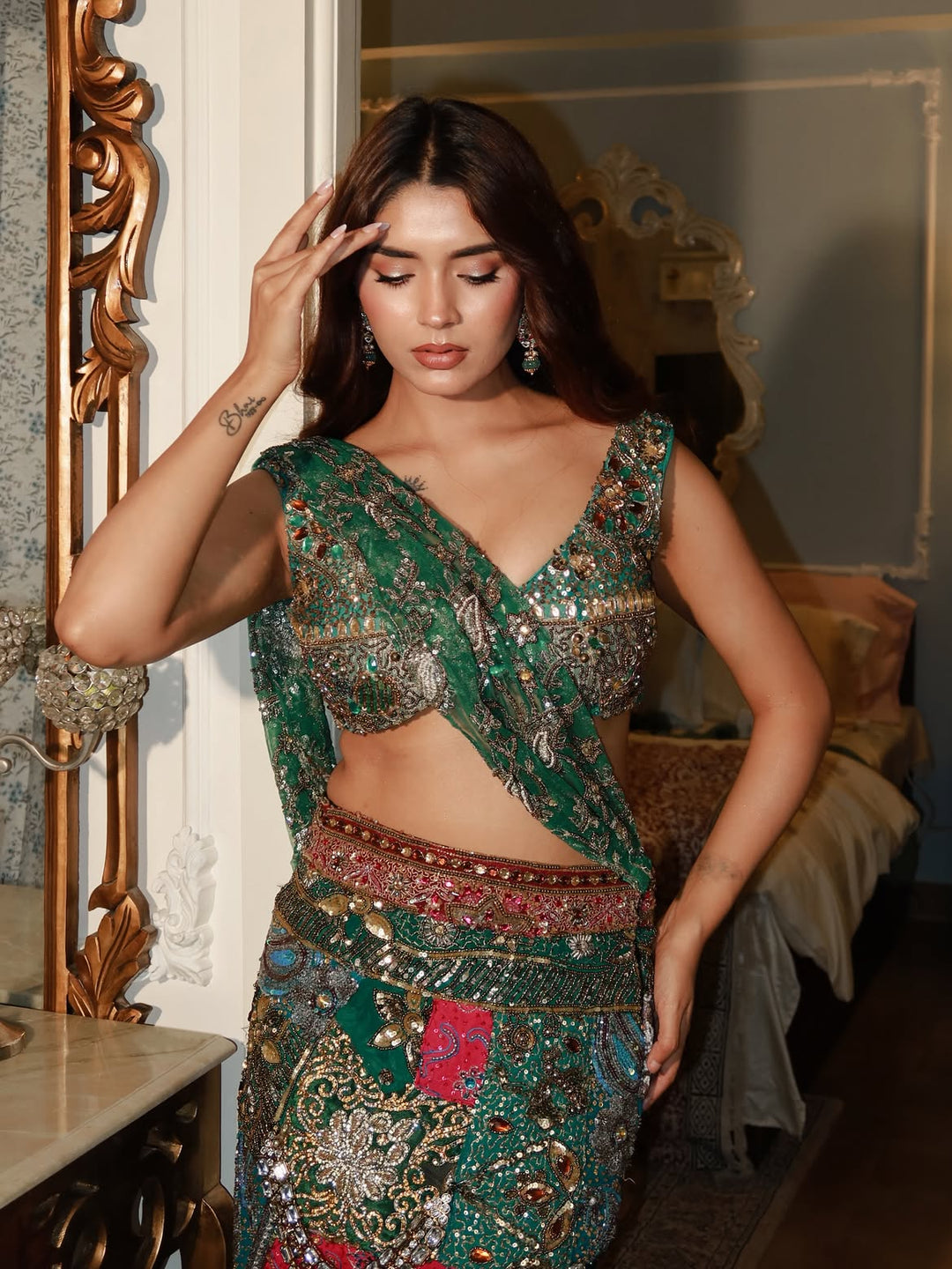 Emerald Enigma Handcrafted Fusion Set