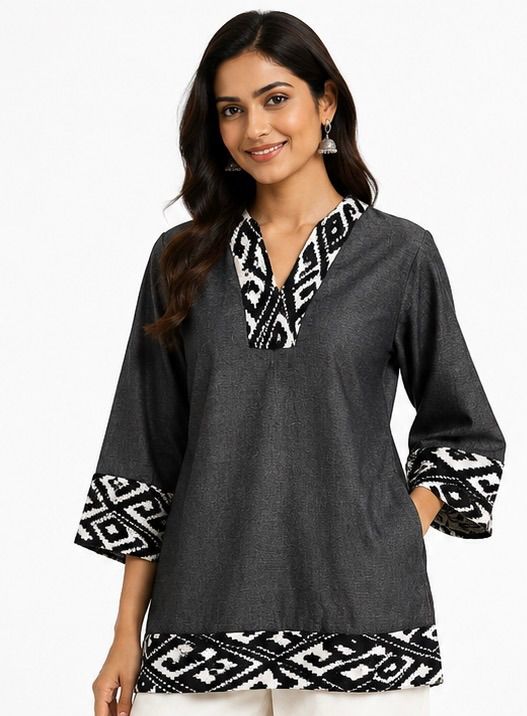 Ikat Edge Tunic