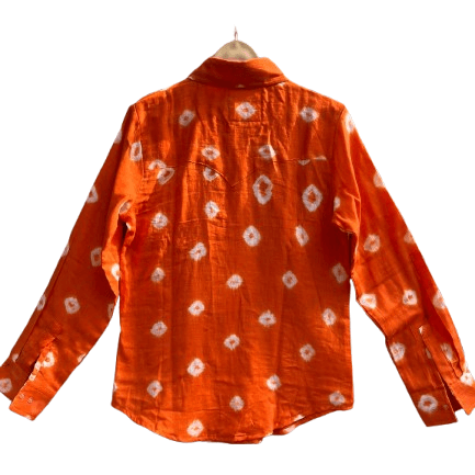 Cotton Bandhini Embellished Shirt - banjaratrail
