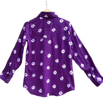 Cotton Bandhini Embellished Shirt - banjaratrail