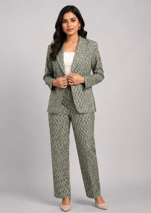 Sage Mirage Co-ord Blazer Set