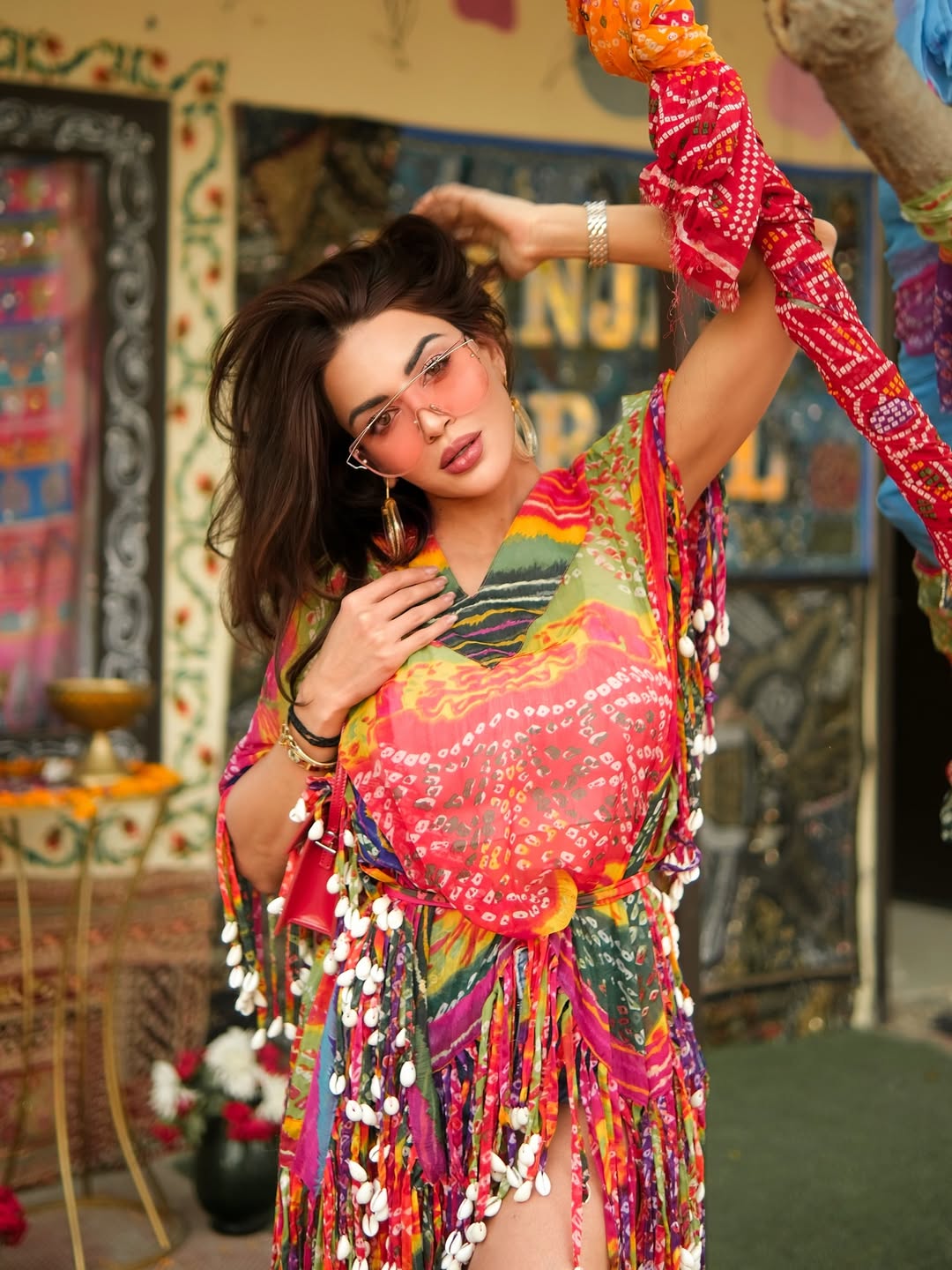Ankita Rai In Sunspell Tassel Dress
