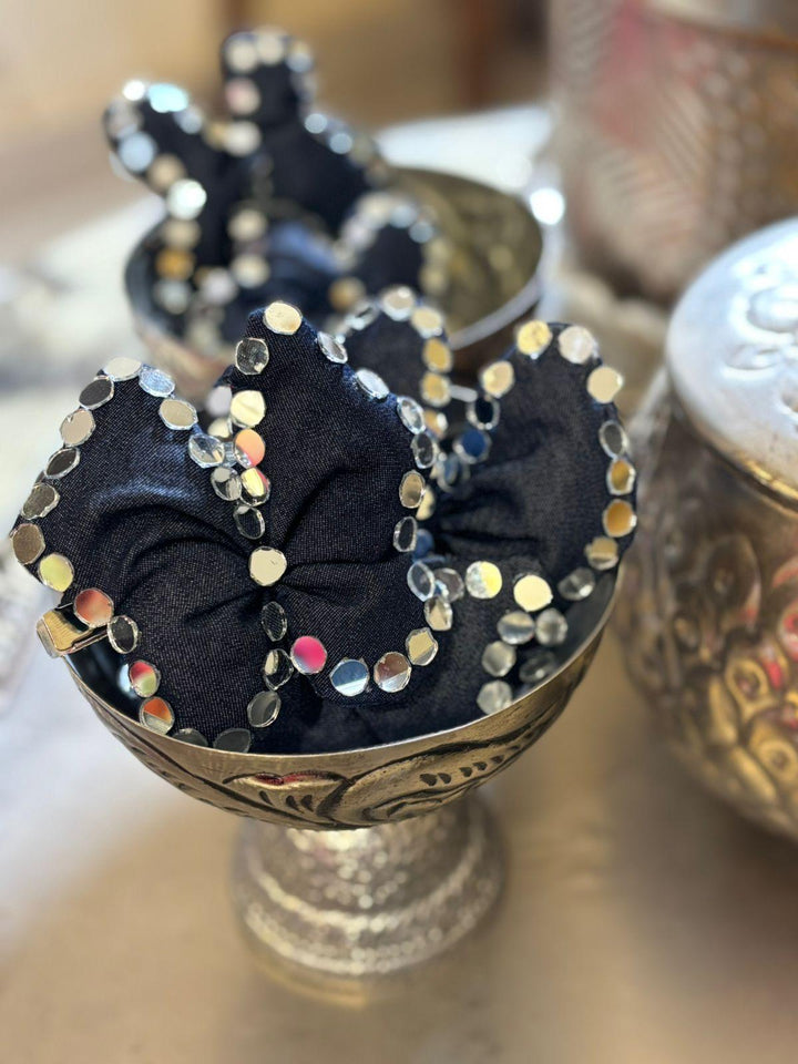 Denim Mirror Butterfly Clips (Set of 5) - banjaratrail