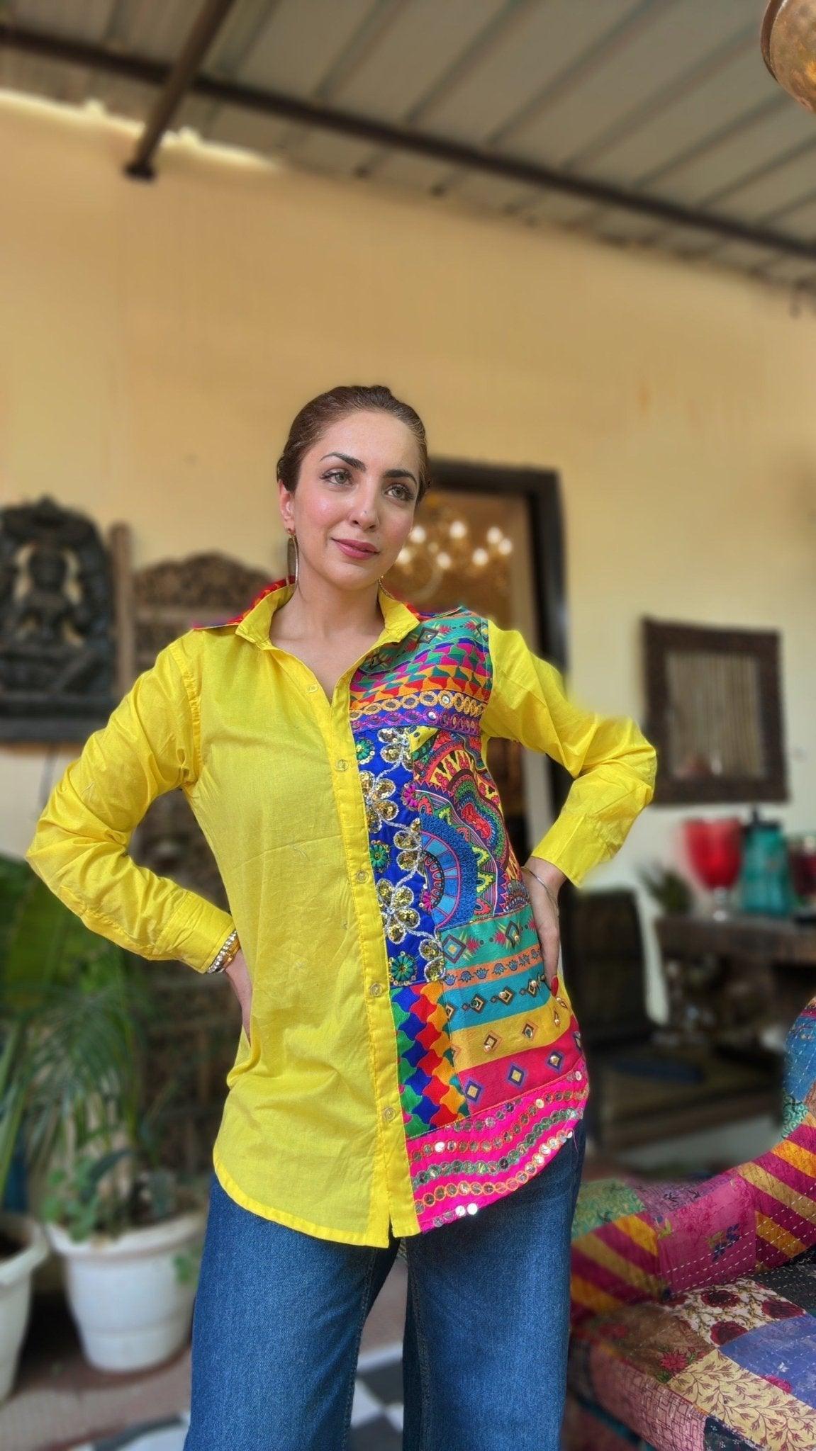 Amaraa yellow shirt - banjaratrail