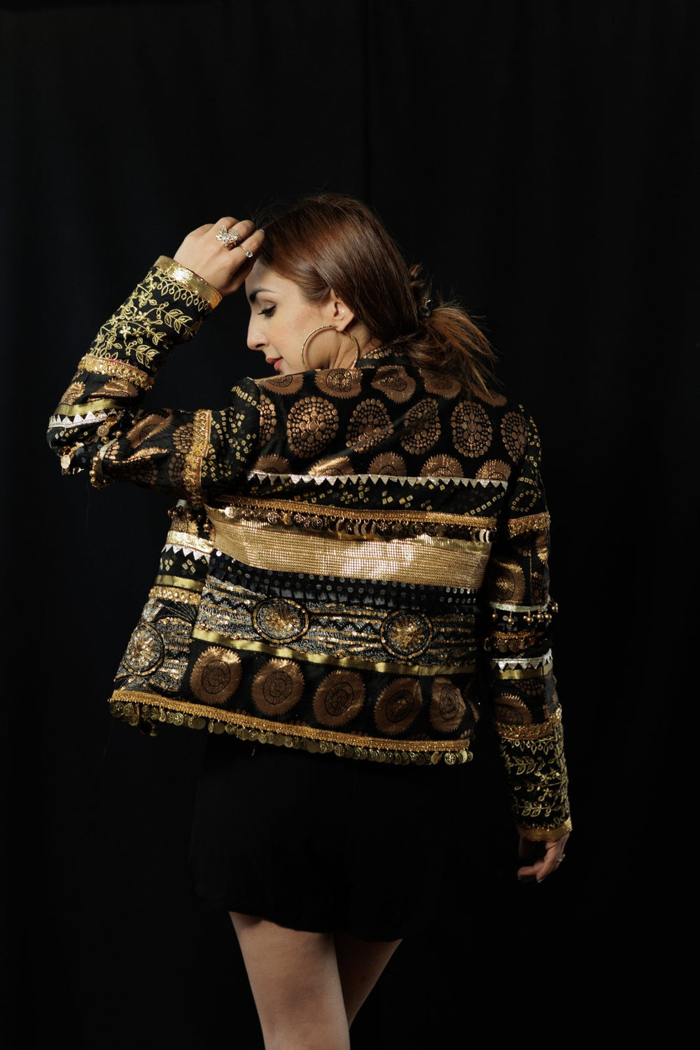Black and Gold Banjara Jacket - banjaratrailBlack and Gold Banjara Jacketjackets74216650