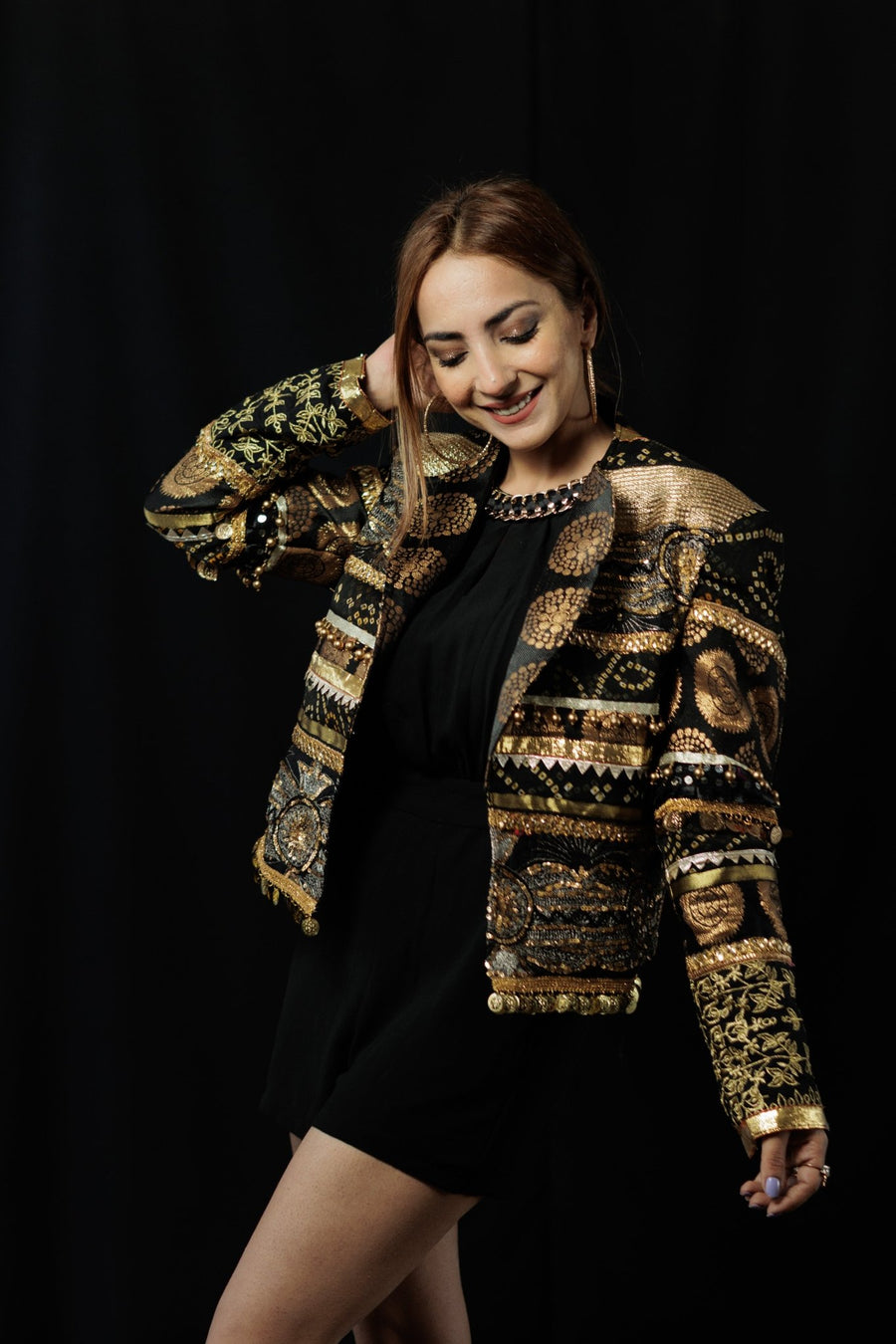 Black and Gold Banjara Jacket - banjaratrailBlack and Gold Banjara Jacketjackets74216650