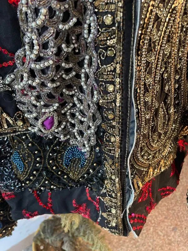 Black embellished handcrafted jacket - banjaratrailBlack embellished handcrafted jacket14246064