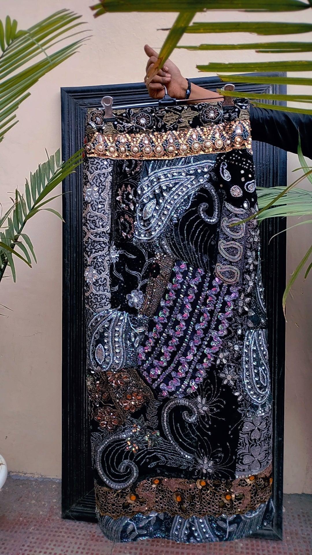 Black Embellished Skirt - banjaratrail
