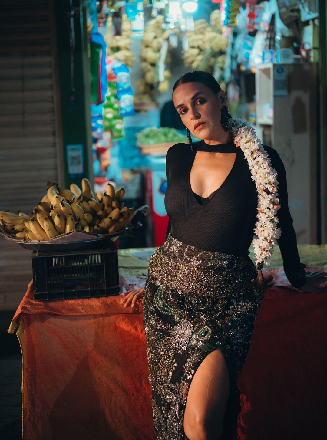 Black Embellished Skirt - banjaratrail