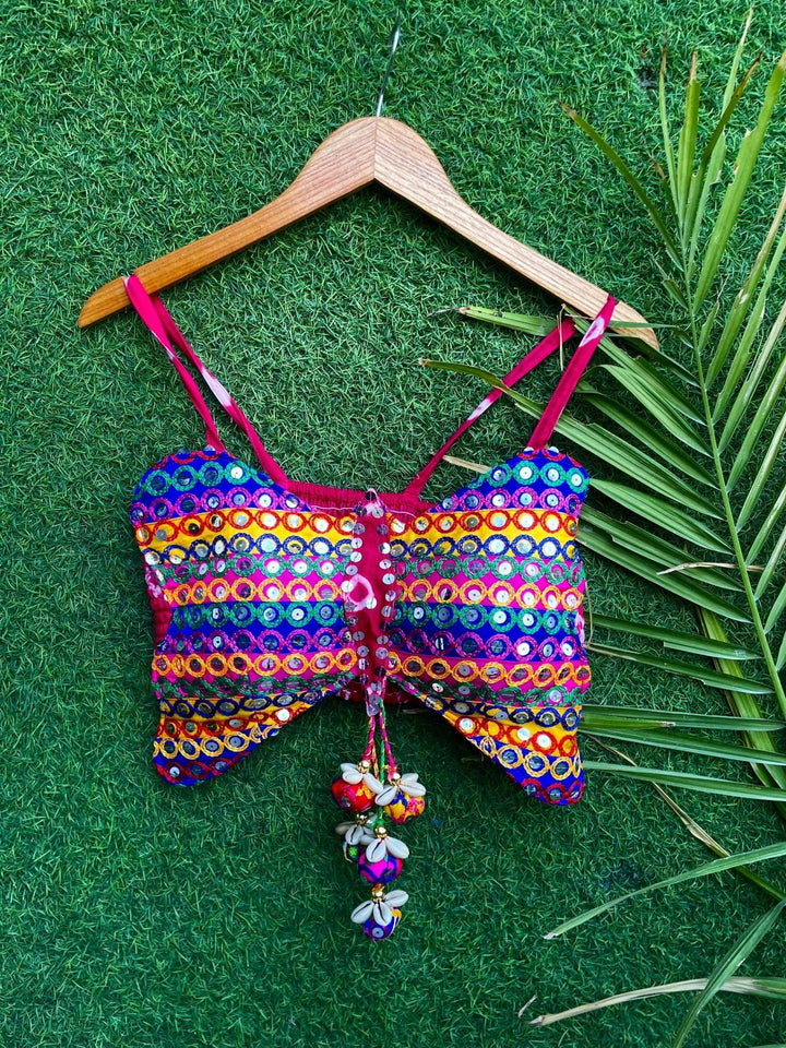 Boho butterfly elastic top - banjaratrail