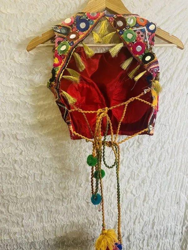 Boho mirror backless blouse - banjaratrail