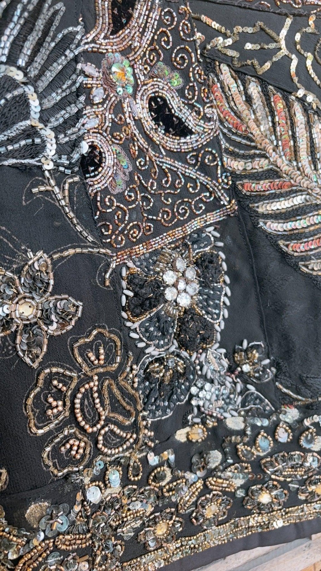 ‘Chingari’-Embellished mini skirt- Black - banjaratrail