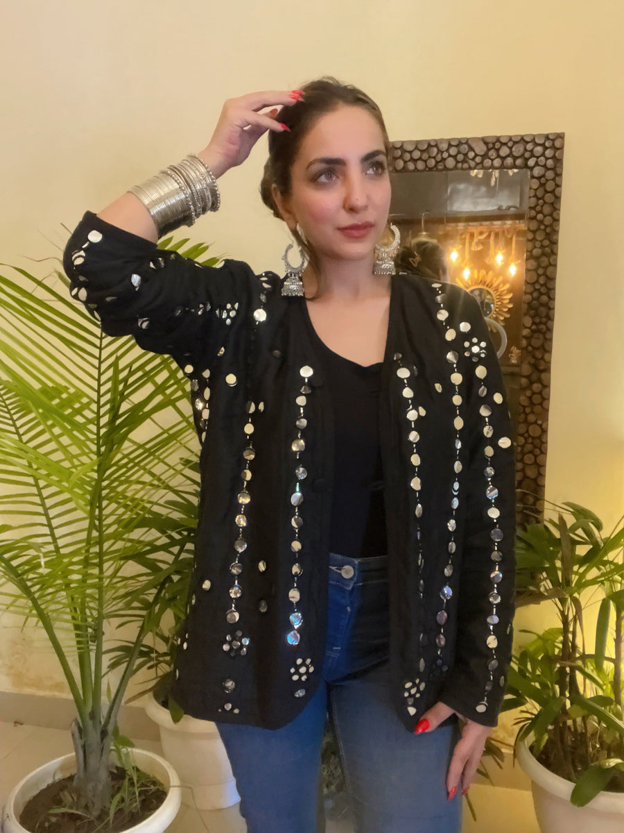 Dandiya Diva - mirror work shirt - banjaratrailDandiya Diva - mirror work shirt90837027