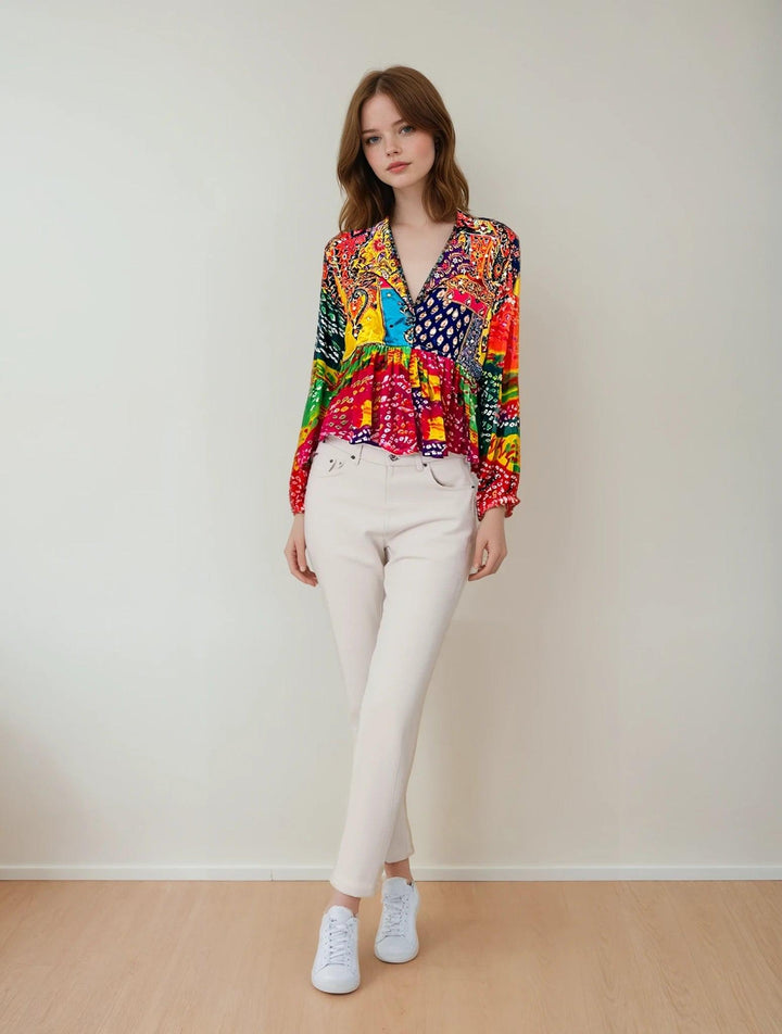 Desi Dazzle - bandhini top - banjaratrail