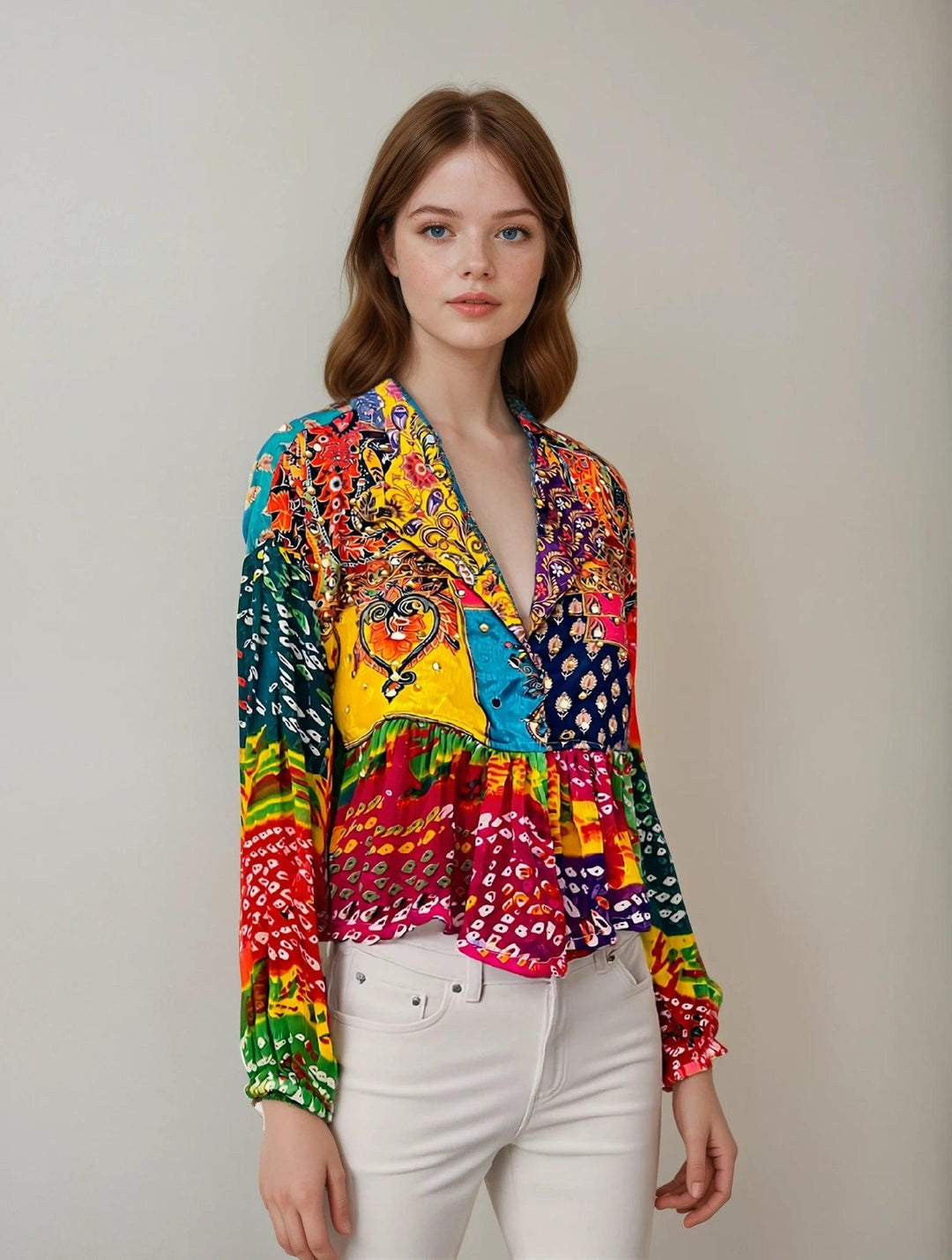 Desi Dazzle - bandhini top - banjaratrail