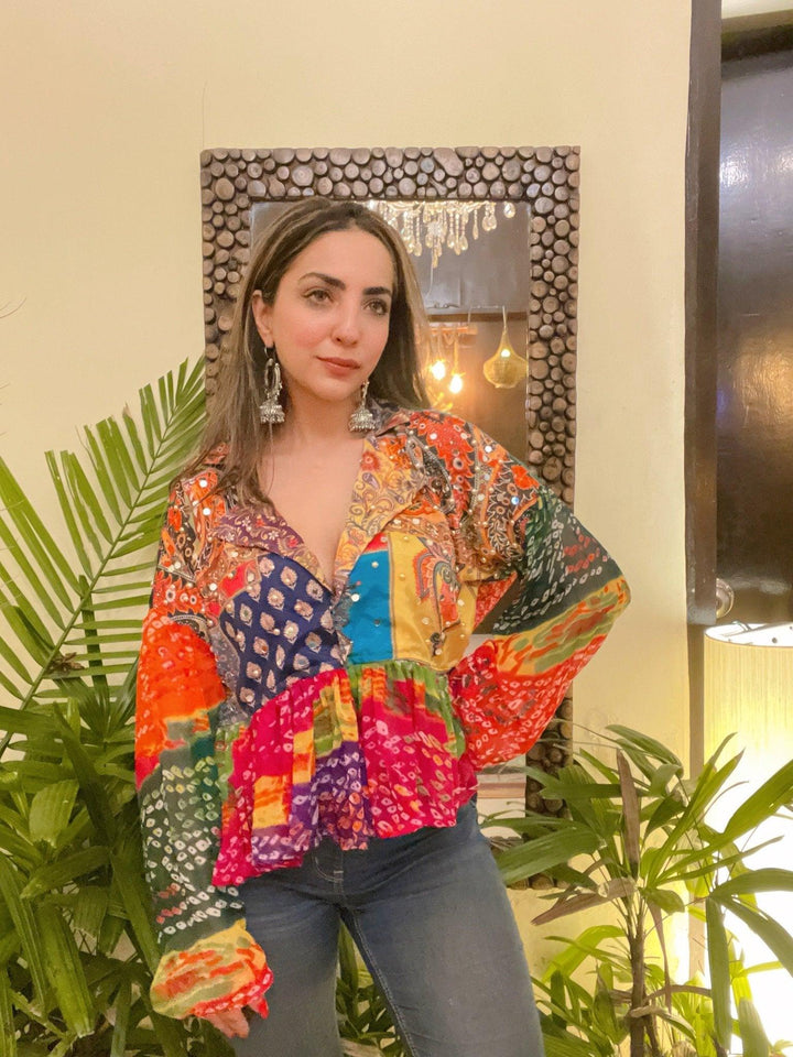 Desi Dazzle - bandhini top - banjaratrail