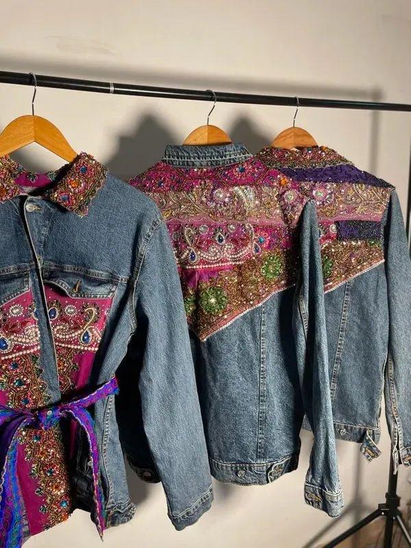 Embellished tie up jacket - banjaratrail