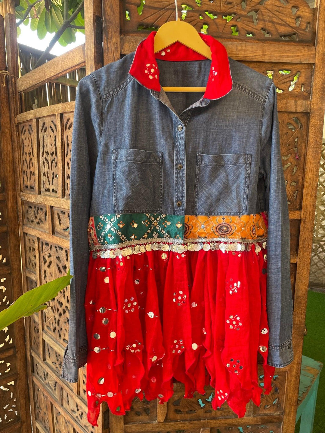 Fusion Vibes denim shirt - banjaratrail