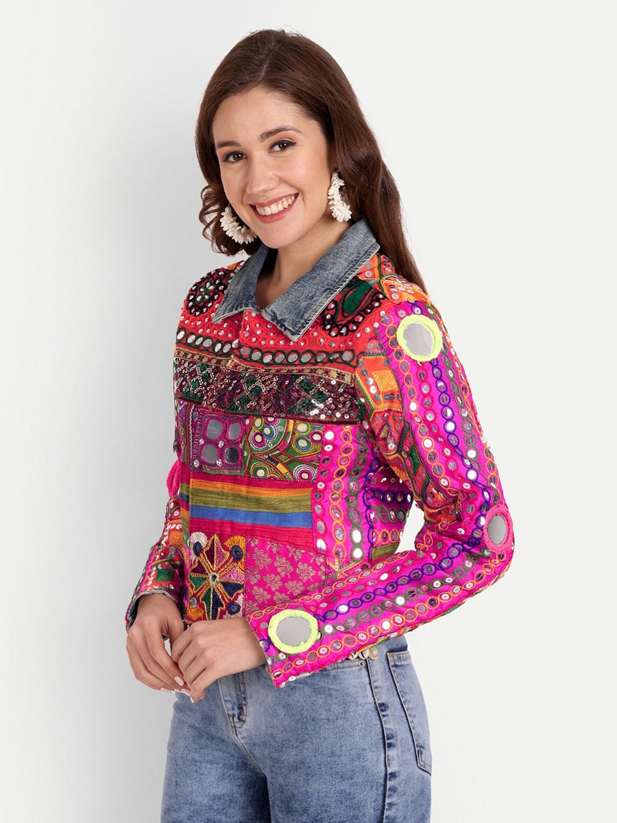 Gulabi Nazakat Banjara Crop Jacket - banjaratrailGulabi Nazakat Banjara Crop Jacketjackets61397293