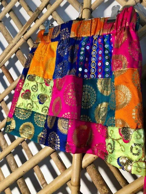 High Fashion MultiFabric Blazer & Skirt - banjaratrail
