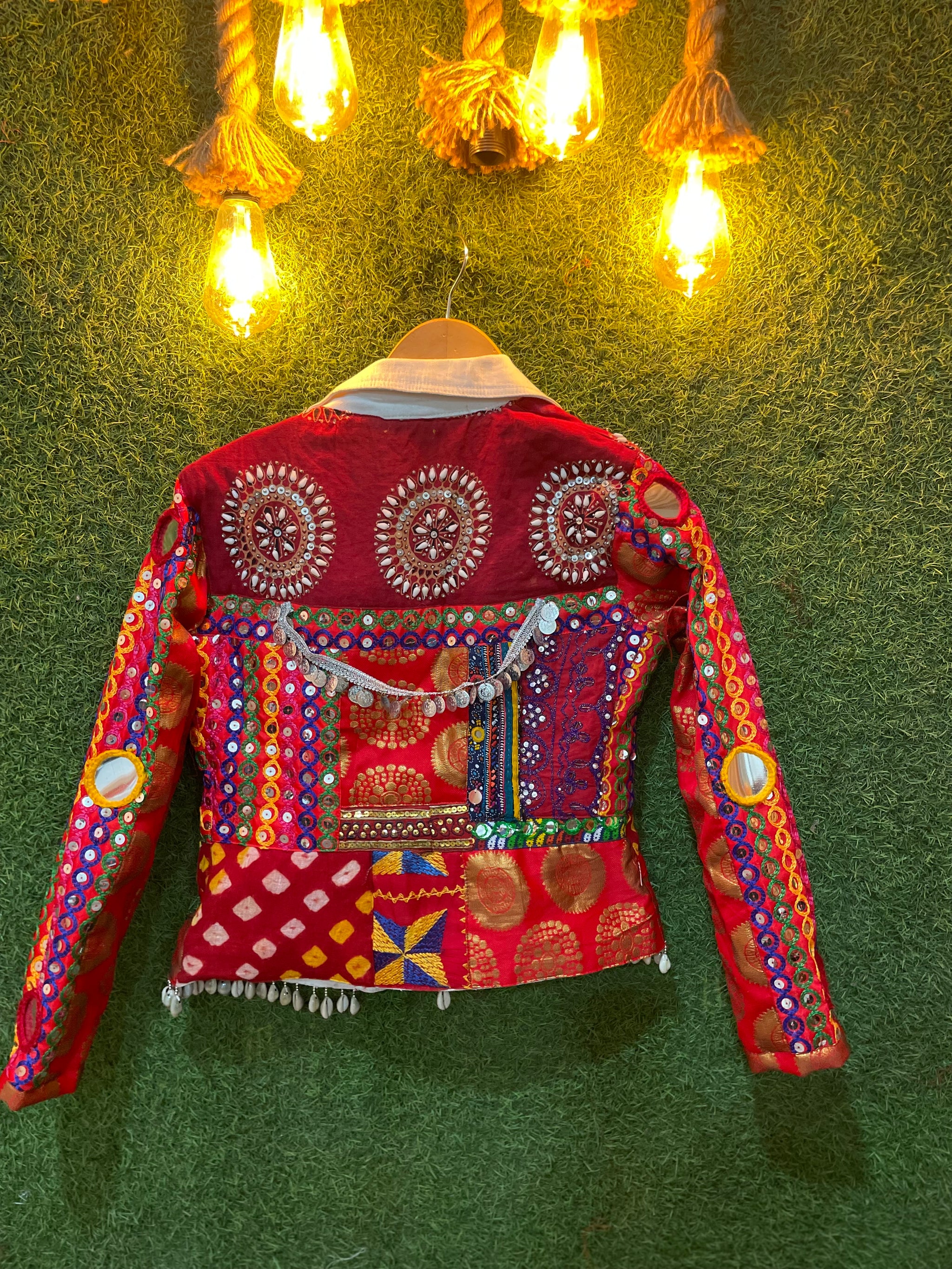 Lalpari Banjara crop jacket - banjaratrail