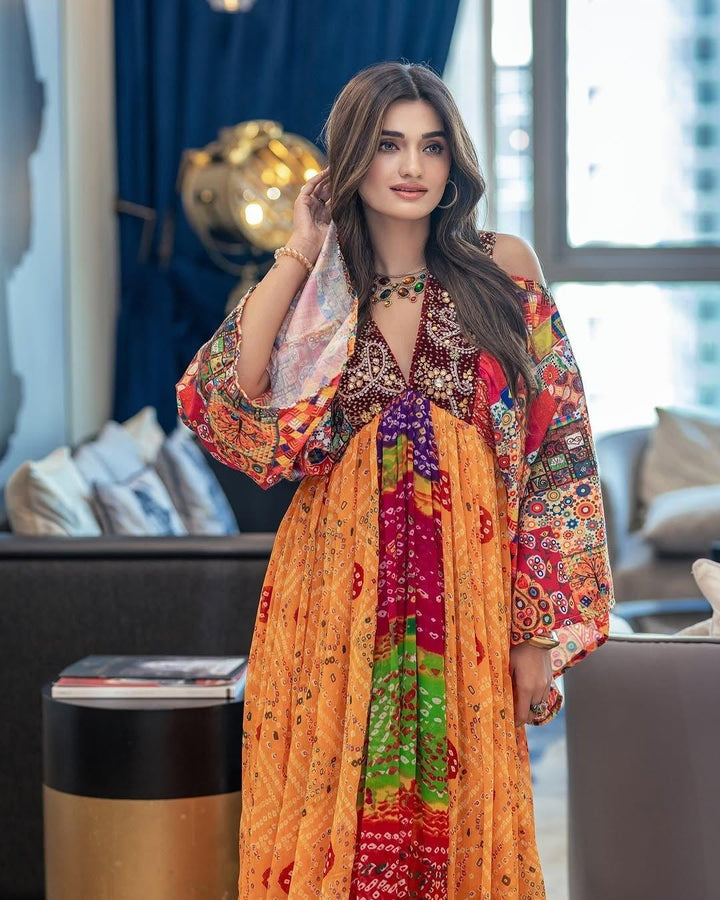 Kaftan Embellished Dress - banjaratrail