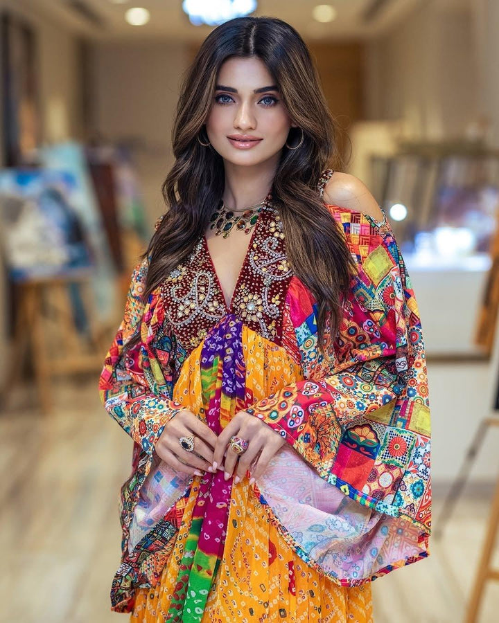 Kaftan Embellished Dress - banjaratrail