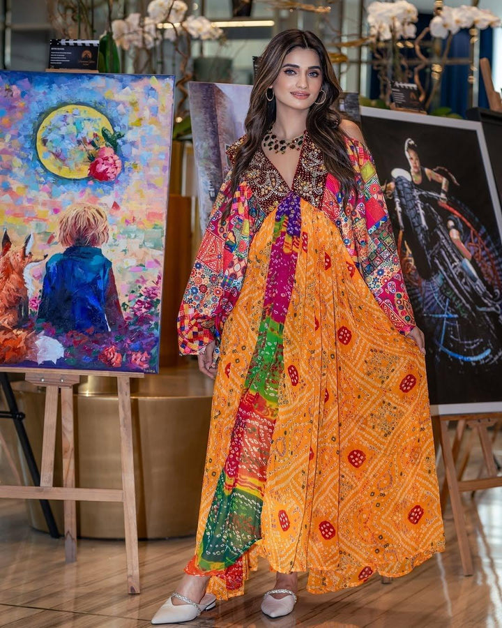Kaftan Embellished Dress - banjaratrail