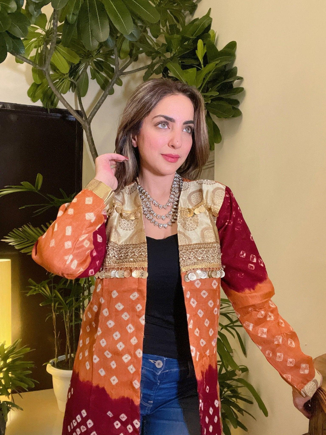 Kumkum Bandhini shrug - banjaratrail