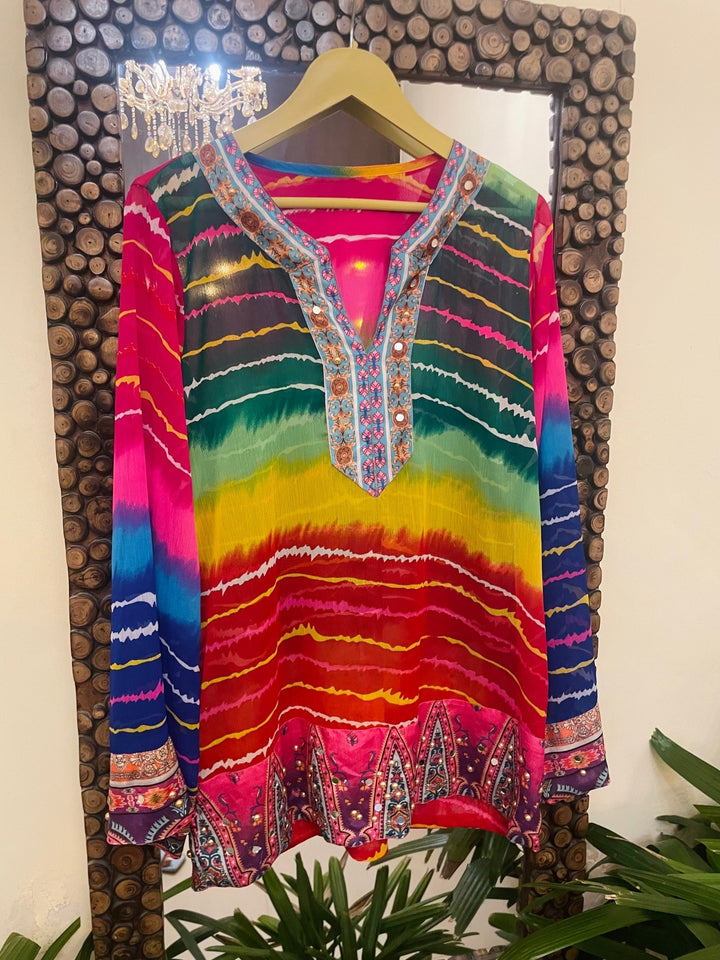 Leheriya Love Affair Kurti - banjaratrailLeheriya Love Affair Kurti34910370