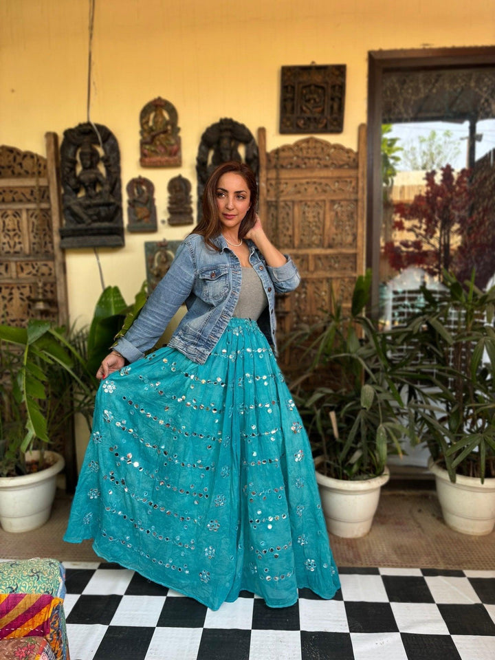 Mehr mirror work skirts - banjaratrail