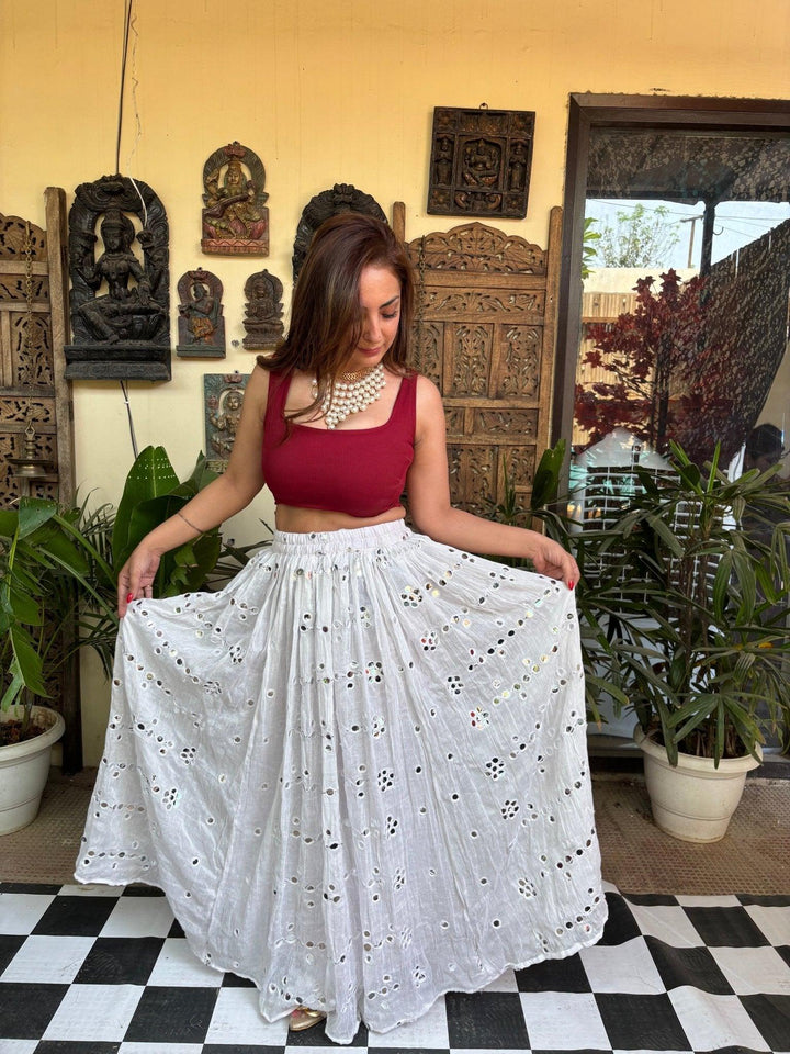 Mehr mirror work skirts - banjaratrail