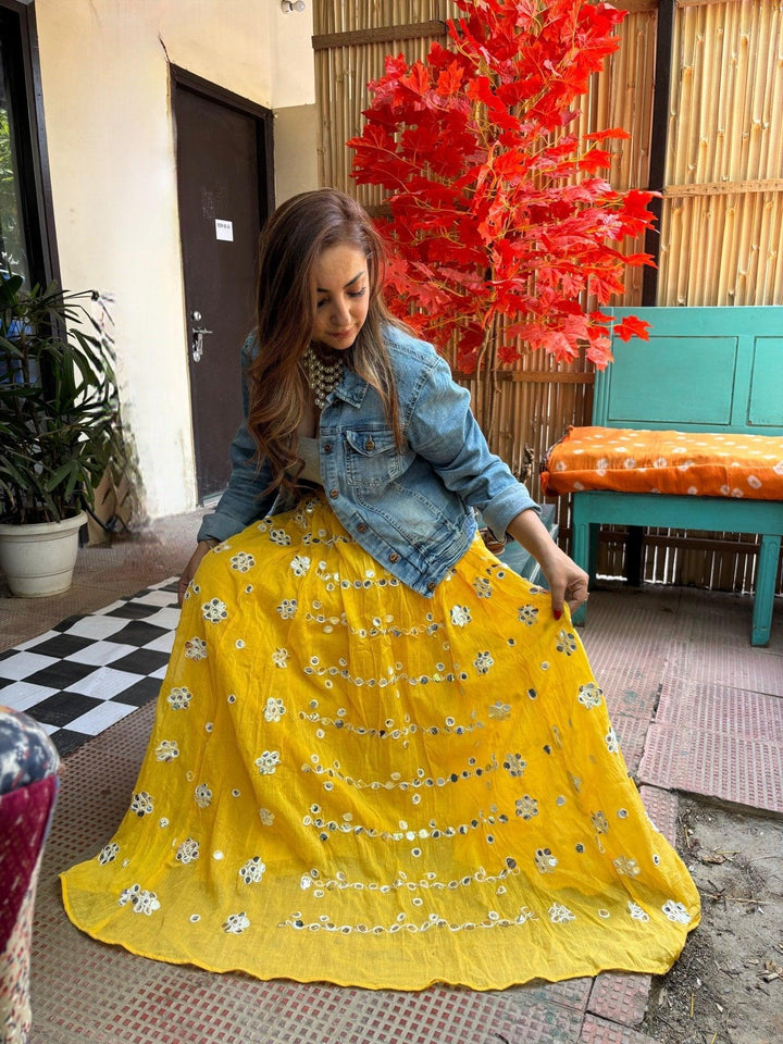 Mehr mirror work skirts - banjaratrail