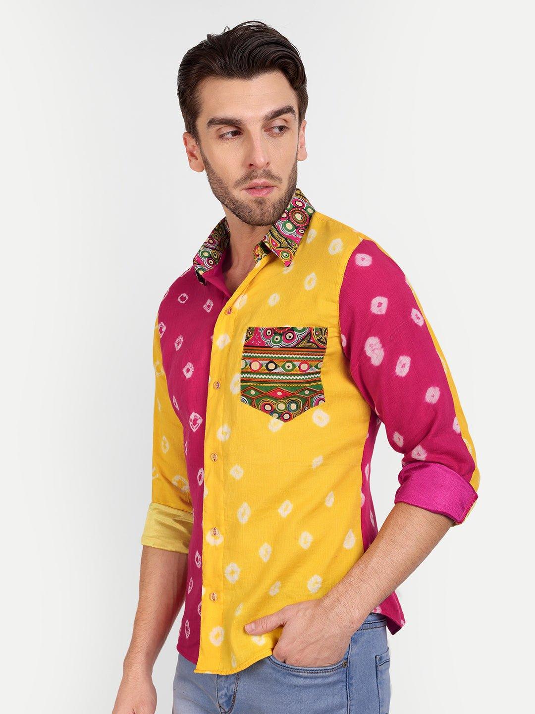 Men bandhini shirt - banjaratrail