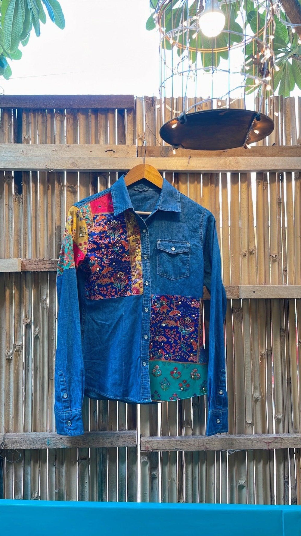 Men's Mirror Print Patches Shirt - banjaratrail
