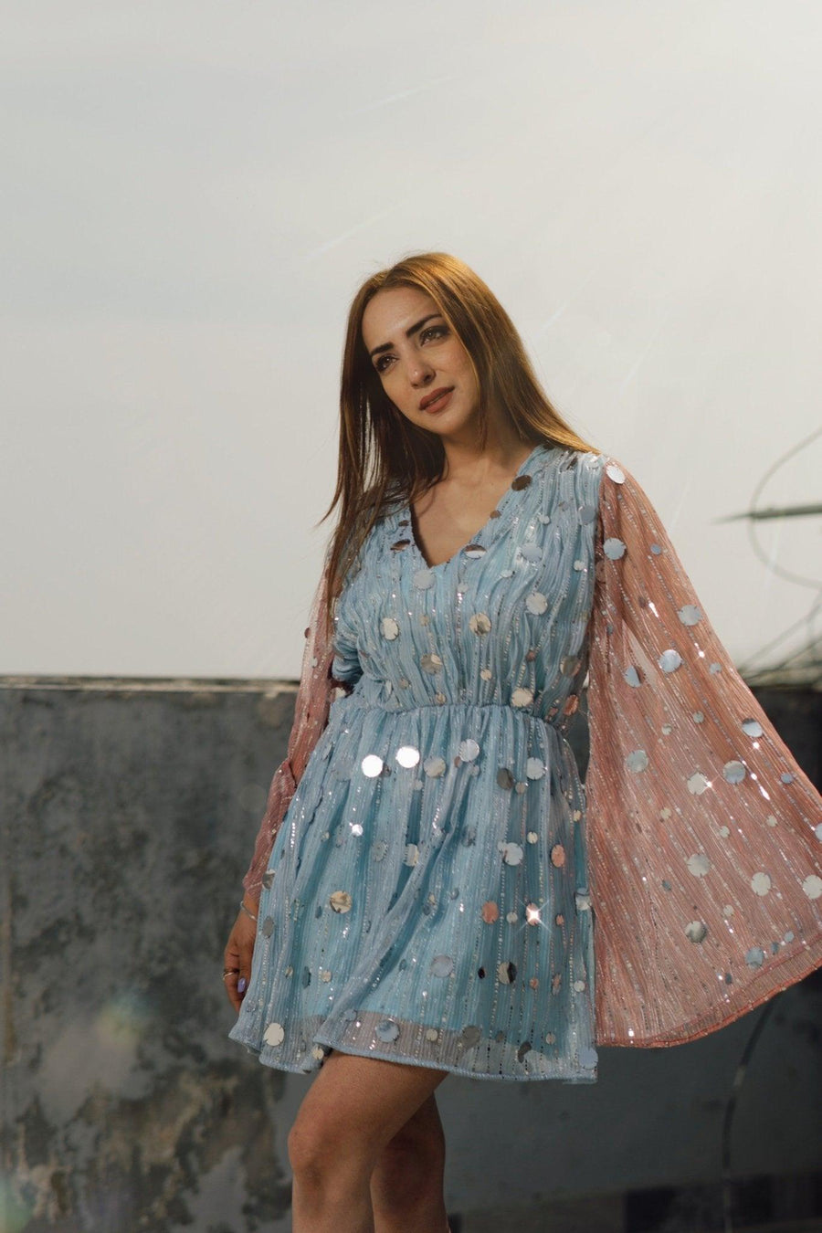 Mirror dual tone dress - banjaratrail